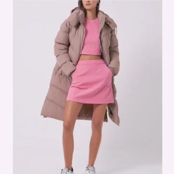 LAST CHANCE New French Connection Long Puffer Coat - Picture 2 of 6